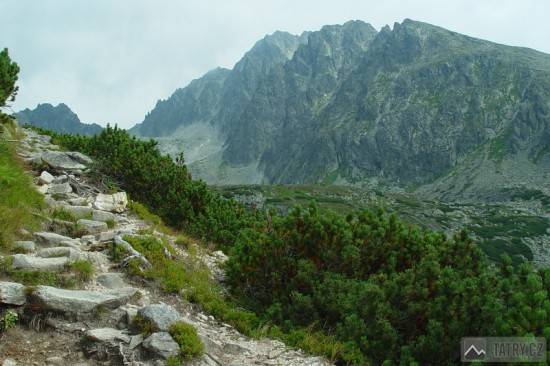 Batizovský štít a masiv Gerlachu od prahu Batizovské doliny